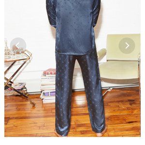 NWT Fleur du Mal 100% Silk Pajama PJ Drawsting Pants
